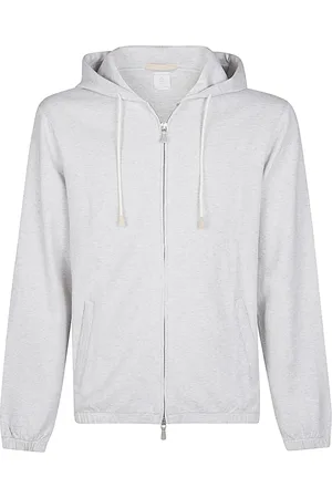ELEVENTY Heren, Sweatshirts & Hoodies, Grijs, Maat: L Katoen
