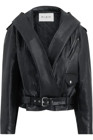 Alaïa Dames, Jassen, Zwart, Maat: XS Leer