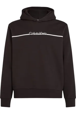 Calvin Klein Heren, Sweatshirts & Hoodies, Zwart, Maat: S Katoen