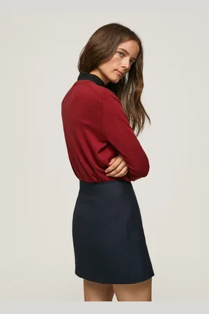 Pepe Jeans Dames, Truien, Rood, Maat: L Katoen