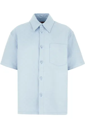 Gucci Heren, Overhemden, Blauw, Maat: M