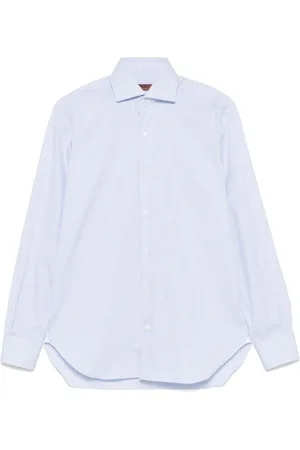 BARBA Heren, Overhemden, Blauw, Maat: 2XL