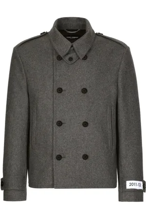 Dolce & Gabbana Heren, Jassen, Grijs, Maat: L Wol
