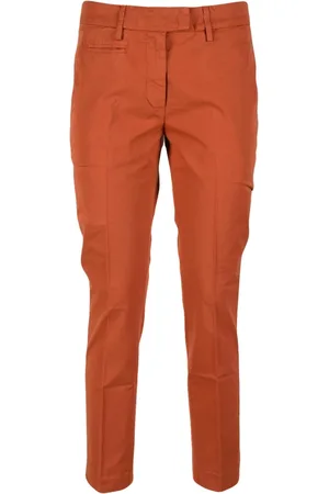 Dondup Dames, Broeken, Rood, Maat: W30 Katoen