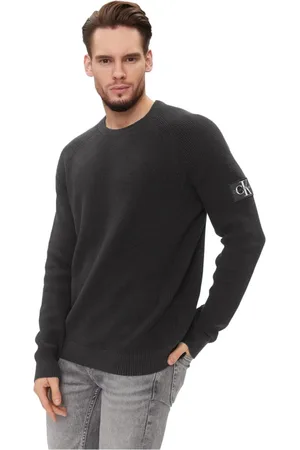 Calvin Klein Heren, Truien, Zwart, Maat: M Katoen