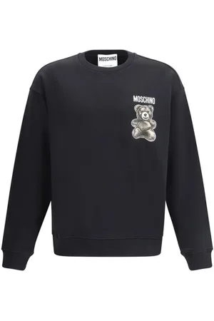 Moschino Heren, Sweatshirts & Hoodies, Zwart, Maat: M Katoen