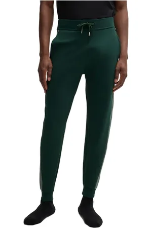 HUGO BOSS Heren, Broeken, Groen, Maat: XL Katoen