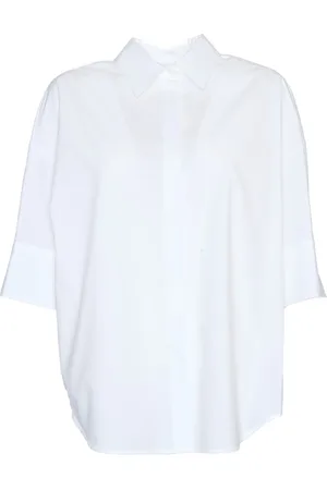 P.A.R.O.S.H. Dames, Blouses & Shirts, Wit, Maat: M Katoen