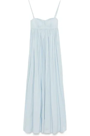 SEMICOUTURE Dames, Jurken, Blauw, Maat: M Zijde