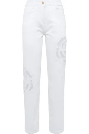 Blugirl Dames, Jeans, Wit, Maat: W25 Katoen