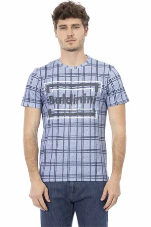 BALDININI Heren, Tops, Blauw, Maat: S Katoen