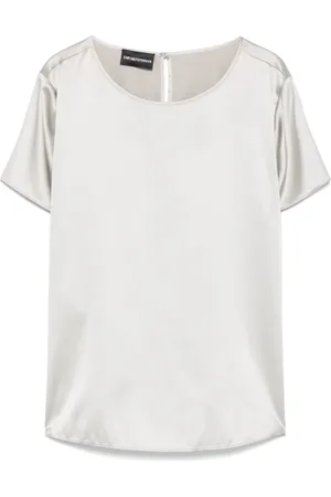 Emporio Armani Dames, Blouses & Shirts, Grijs, Maat: L
