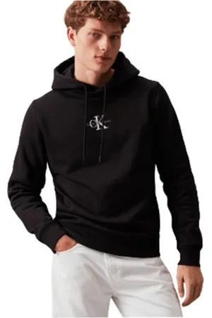 Calvin Klein Heren, Sweatshirts & Hoodies, Zwart, Maat: M Katoen