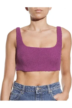 Pinko Dames, Tops, Paars, Maat: M Katoen
