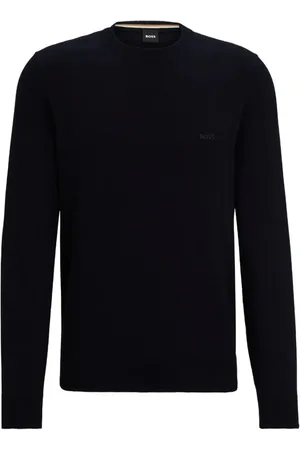 HUGO BOSS Heren, Truien, Blauw, Maat: XL Katoen