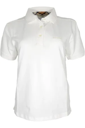 Barbour Dames, Tops, Wit, Maat: L Katoen