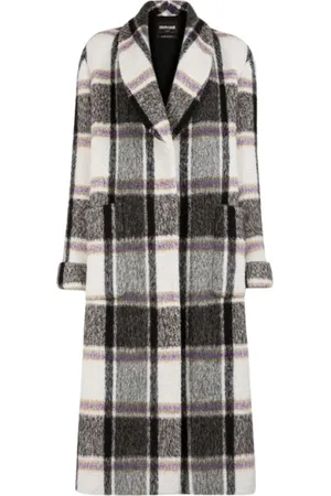 Roberto Cavalli Dames, Mantels, Veelkleurig, Maat: S Wol