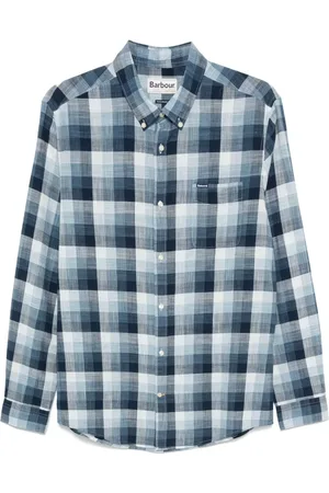 Barbour Heren, Overhemden, Blauw, Maat: S Katoen