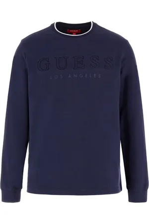 Guess Heren, Sweatshirts & Hoodies, Blauw, Maat: 2XL Katoen