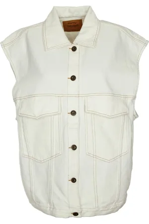 American Vintage Dames, Jassen, Wit, Maat: M Denim