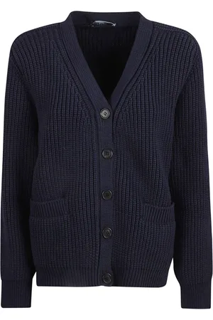 Prada Dames, Truien, Blauw, Maat: XS Katoen