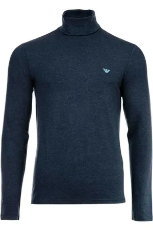 Emporio Armani Heren, Tops, Blauw, Maat: S Modal