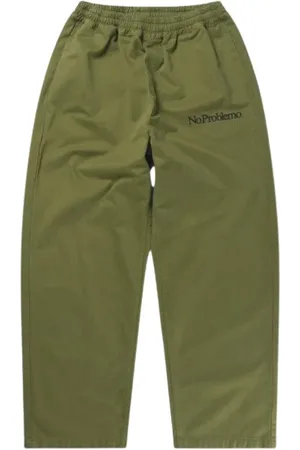ARIES Heren, Broeken, Groen, Maat: XL Katoen