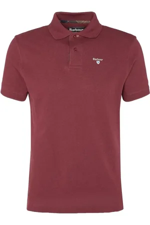 Barbour Heren, Tops, Rood, Maat: M Katoen