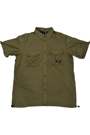TAION Heren, Overhemden, Groen, Maat: M Nylon