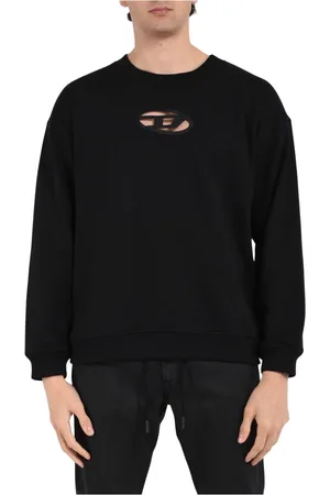 Diesel Heren, Sweatshirts & Hoodies, Zwart, Maat: XL Katoen
