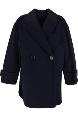 Max Mara Dames, Mantels, Blauw, Maat: M