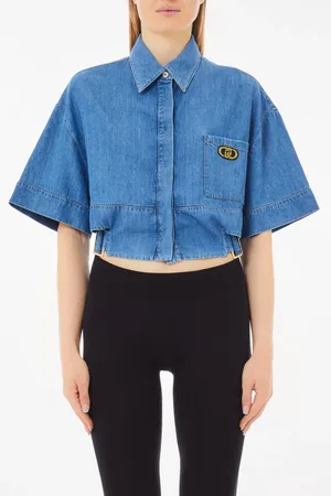 Liu Jo Dames, Blouses & Shirts, Blauw, Maat: XS Denim