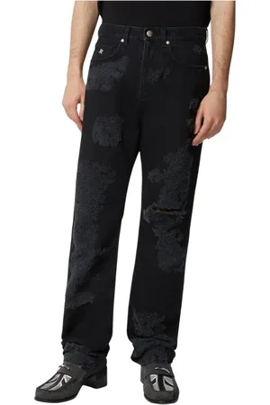 John Richmond Heren, Jeans, Zwart, Maat: W34 Katoen