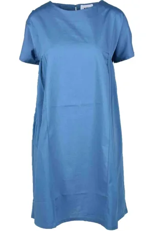 ALPHA STUDIO Dames, Jurken, Blauw, Maat: XL Katoen