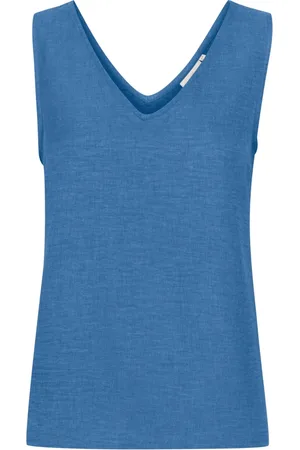 Kaffe Dames, Tops, Blauw, Maat: XS Denim