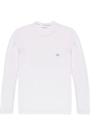 Emporio Armani Heren, Tops, Wit, Maat: M Modal