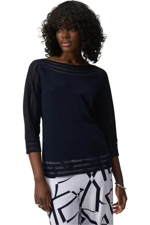 Joseph Ribkoff Dames, Tops, Blauw, Maat: M