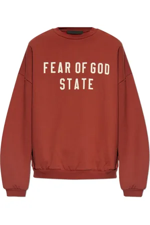 FEAR OF GOD Heren, Sweatshirts & Hoodies, Rood, Maat: XS Katoen