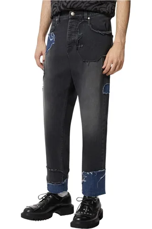 John Richmond Heren, Jeans, Zwart, Maat: W32 Katoen