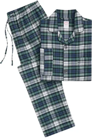 Brooks Brothers Heren, Nachtkleding & Lounge, Groen, Maat: XL Katoen