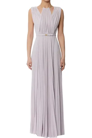 Elisabetta Franchi Dames, Jurken, Paars, Maat: S Jersey