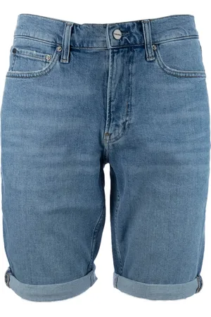 Calvin Klein Heren, Korte broeken, Blauw, Maat: W33 Denim