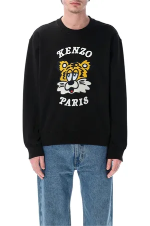 Kenzo Heren, Sweatshirts & Hoodies, Zwart, Maat: XS Katoen