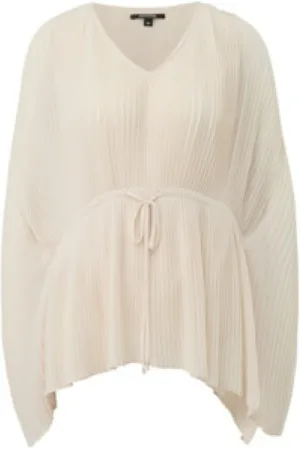 Comma, Dames, Blouses & Shirts, Wit, Maat: S