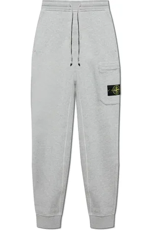 Stone Island Heren, Broeken, Grijs, Maat: M Katoen
