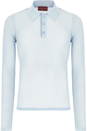 Gucci Heren, Tops, Blauw, Maat: S Polyamide