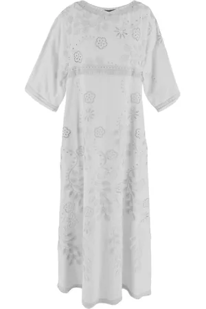 Alberta Ferretti Dames, Jurken, Wit, Maat: S Katoen