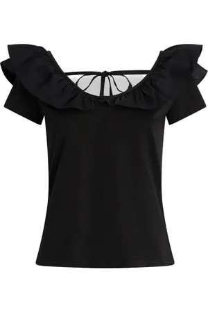 Liu Jo Dames, Blouses & Shirts, Zwart, Maat: XS Katoen