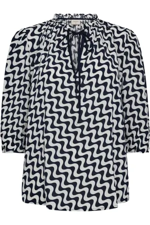 Freequent Dames, Blouses & Shirts, Veelkleurig, Maat: S Viscose