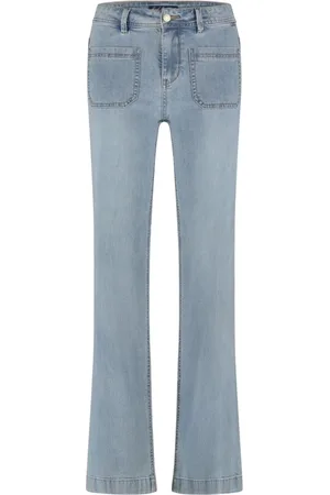 Red Button Dames, Jeans, Blauw, Maat: 2XL Katoen